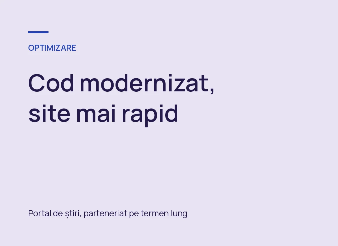 Proiect de optimizare a codului sursă pentru portalul Știri Botoșani